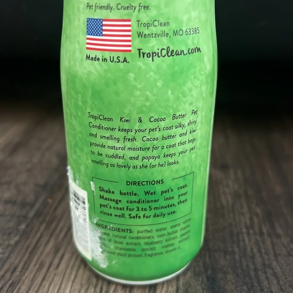 TropiClean Kiwi & Cocoa Butter Pet Conditioner